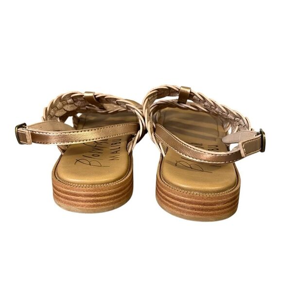 Blowfish Malibu Awluv Sandals Womens 8.5M Rose Gold Metallic Flats Shoes - Picture 5 of 8